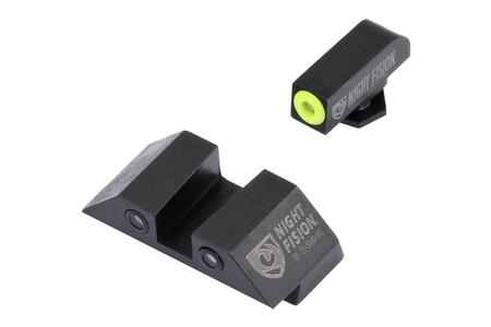 NIGHT FISION Perfect Dot Night Sight Set for Glock 17/19 Pistols (Yellow Front)