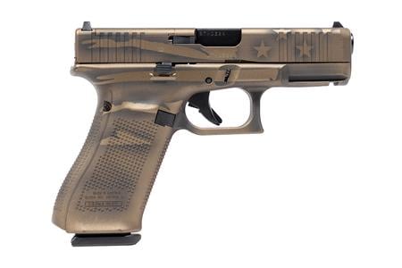 GLOCK 45 MOS 9mm Semi-Auto Pistol with Battle Worn Flag Cerakote Finish