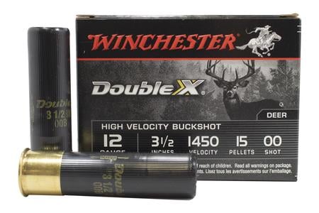 12 GAUGE 3.5 IN 15 PELLET HIGH VELOCITY BUCKSHOT DOUBLE X 5/BOX