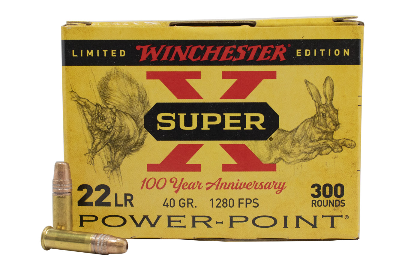 WINCHESTER AMMO 22LR 40 GR HP POWER POINT SUPER X 300/BOX