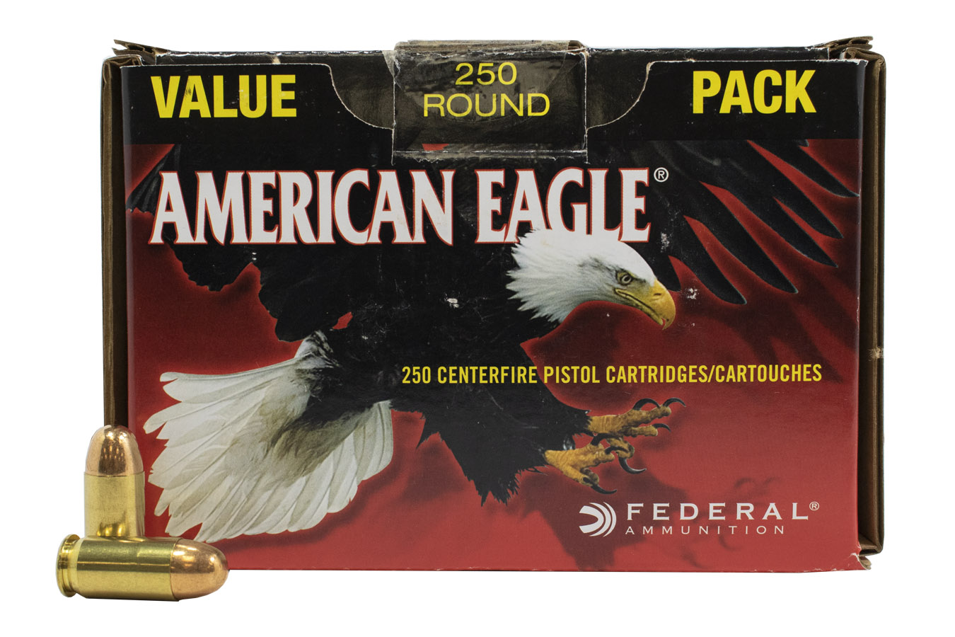 Federal 45 Auto 230 gr FMJ American Eagle Police Trade Ammo 250 Round Value Pack