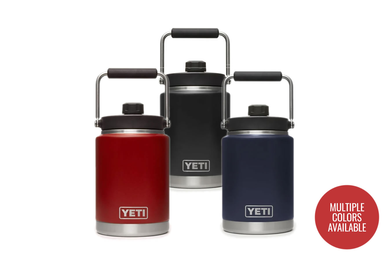 YETI Rambler Gallon Jug, Vacuum Insulated, Stainless Steel with MagCap,  Rescue Red