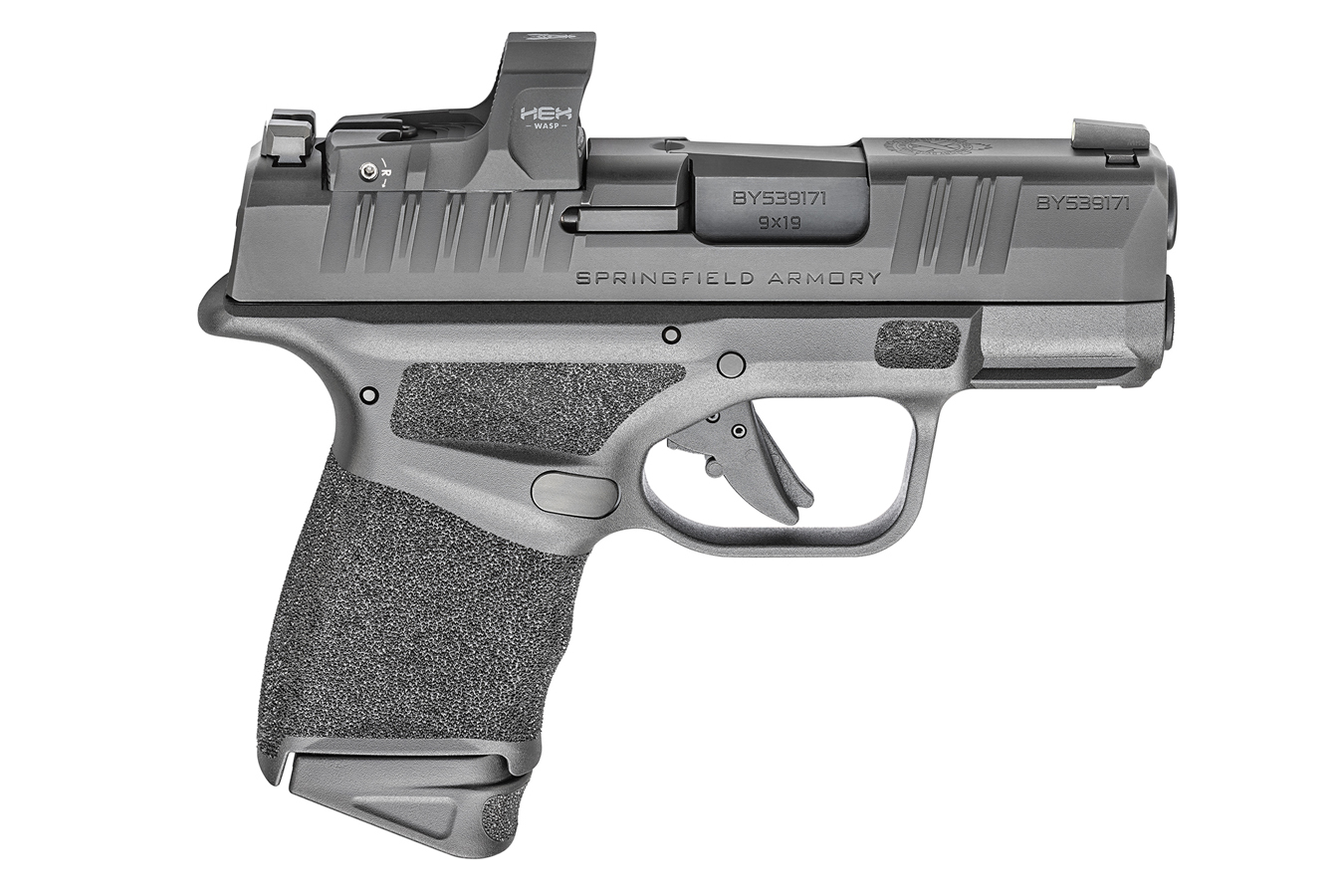 HELLCAT MICRO-COMPACT 9MM PISTOL WITH HEX WASP RED DOT