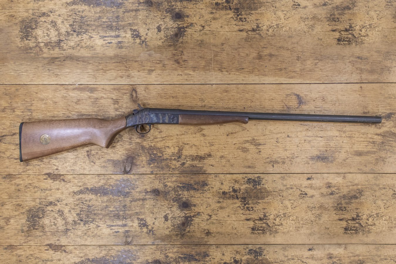 New England Firearms Pardner SB1 12 Gauge Police-Trade-In Break Open Shotgun with Case Hardened Receiver