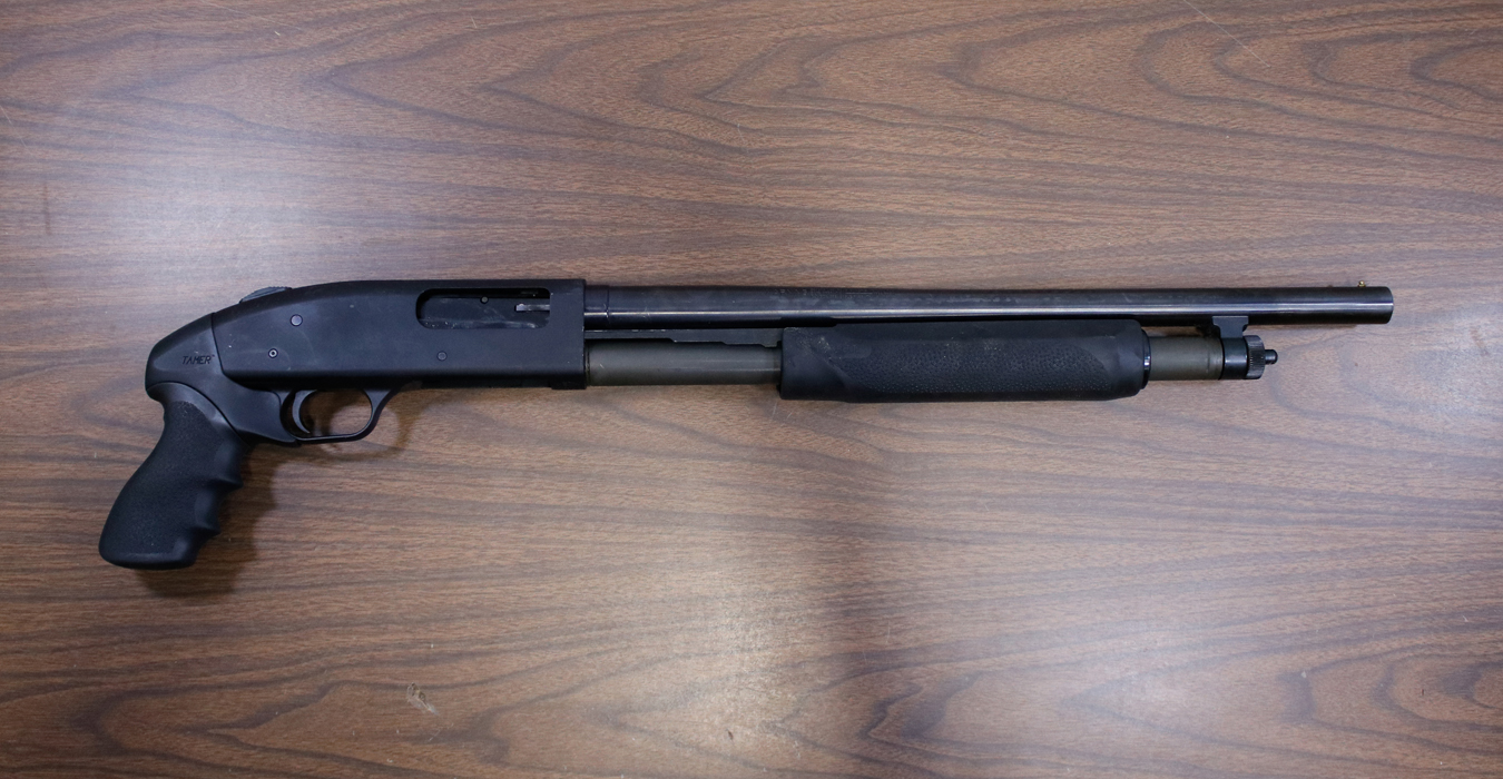 MOSSBERG 500A 12 GAUGE POLICE TRADE-IN PUMP ACTION SHOTGUN