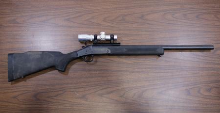 HANDI RIFLE SB2 44 MAG POLICE TRADE-IN BREAK OPEN RIFLE WITH SIMMONS OPTIC