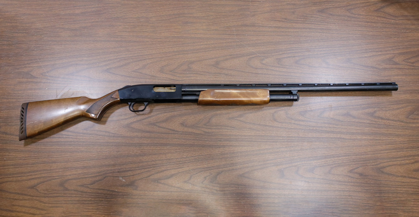 MOSSBERG 500A 12 GAUGE POLICE TRADE-IN PUMP ACTION SHOTGUN