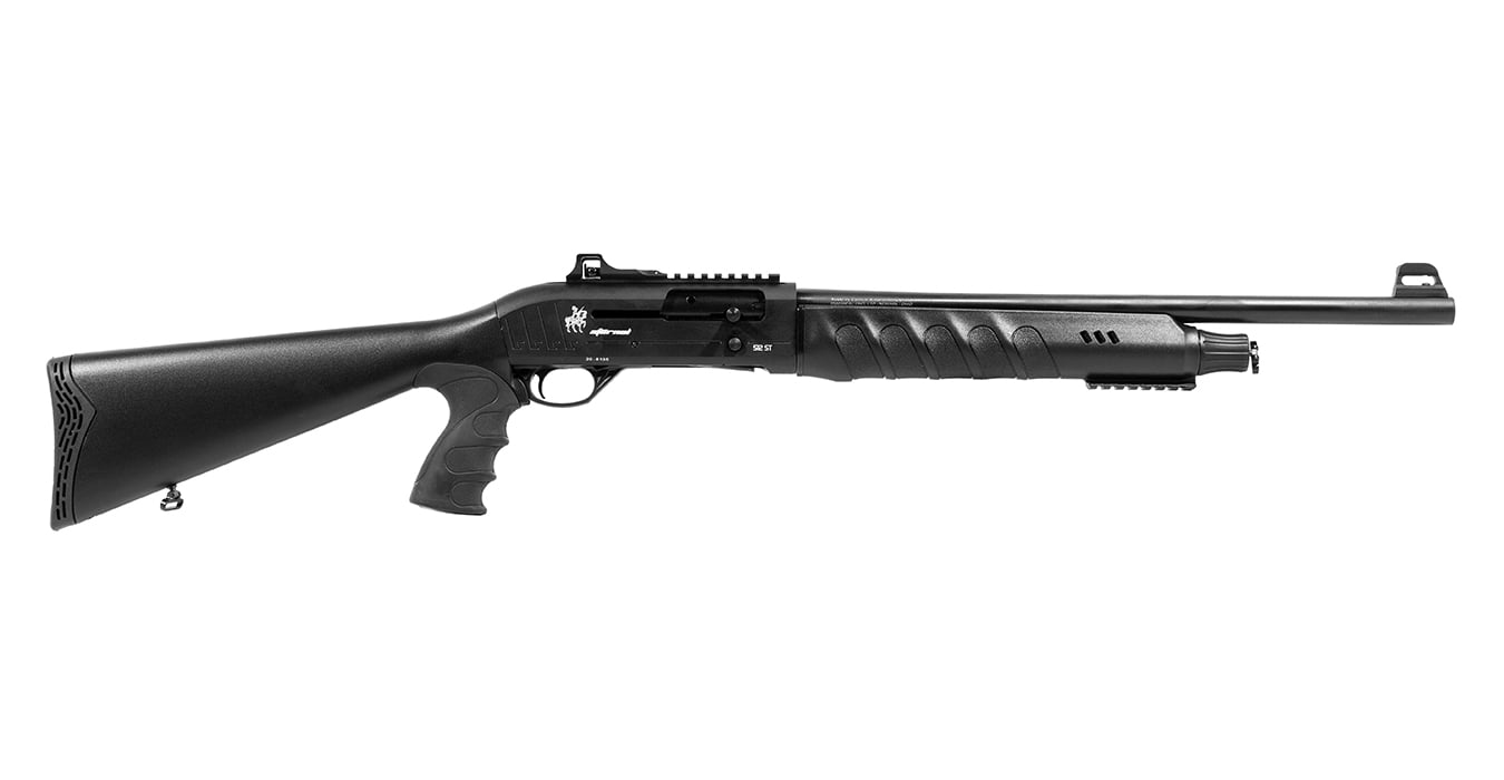 LKCI SEMI AUTO 12GA TACTICAL SHOTGUN 20` BBL BLACK 4 RNDS