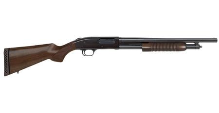 MOSSBERG 500 Retrograde 12 Gauge Pump-Action Shotgun with Walnut Stock