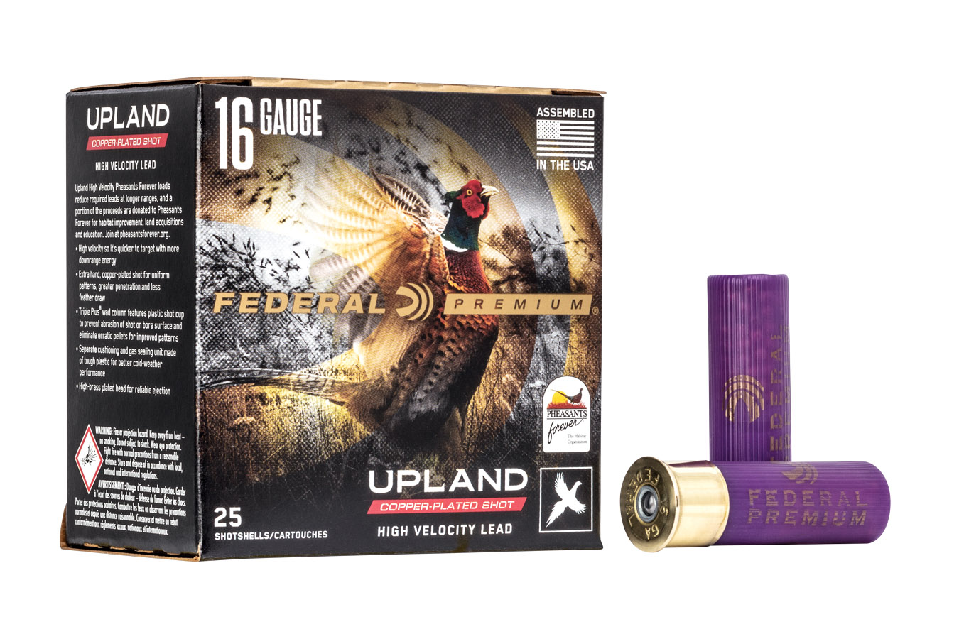Federal 16 Gauge 2-3/4 in 1 1/8 oz 4 Shot Upland Pheasants Forever 25/Box