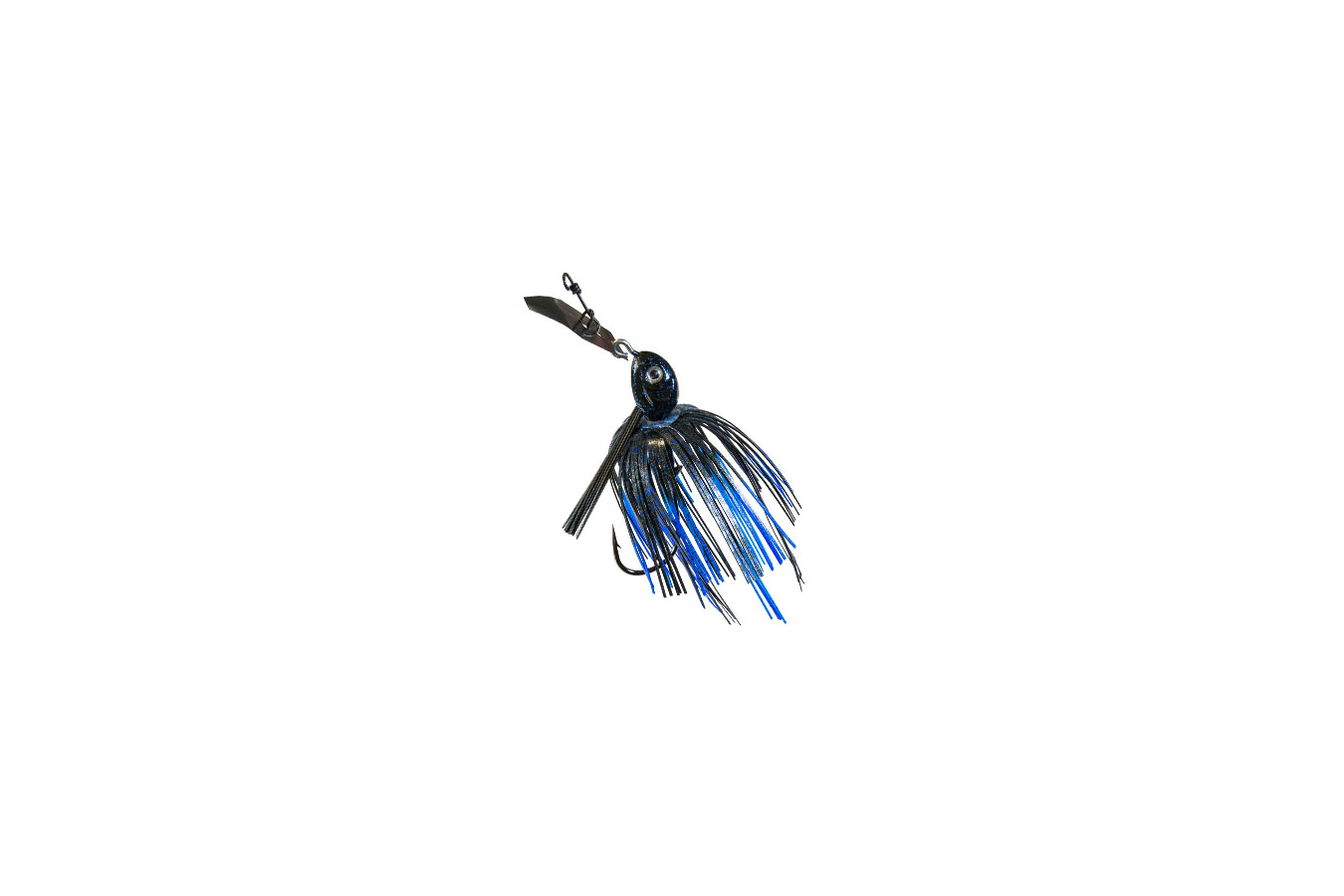 Z Man Fishing Products Project Z ChatterBait Weedless 1/2oz Black Blue ...