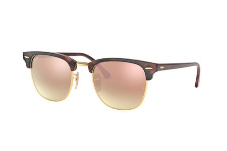CLUBMASTER WITH RED BROWN FRAME AND COPPER MIRROR LENSES