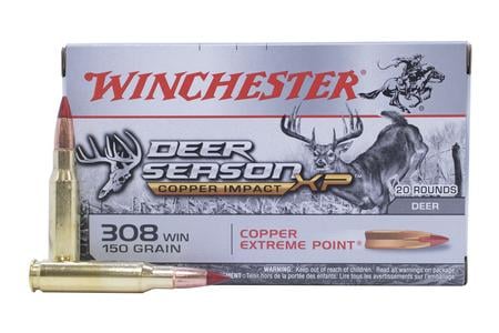 WINCHESTER AMMO 308 Win 150 gr Copper Extreme Point Deer Season XP 20/Box