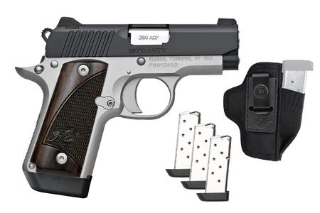 KIMBER Micro 380 ACP Two-Tone Ready to Carry Package with Three Magazines and DeSantis Pro Stealth Holster