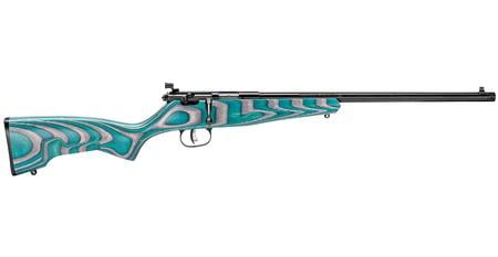 SAVAGE Rascal Minimalist 22LR Bolt Action Rimfire Rifle with Gray/Teal Hybrid Stock