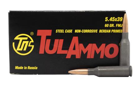 TULA AMMO 5.45x39mm 60 gr FMJ Steel Case 20/Box