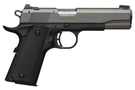 BROWNING FIREARMS 1911-22 BLACK LABEL 22LR SEMI-AUTO PISTOL WITH TUNGSTEN SLIDE FINISH