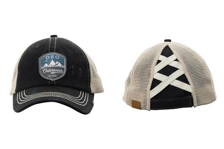 SCENIC VIEW PONYTAIL CAP BLACK
