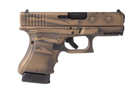 GLOCK G30 GEN4 45ACP SEMI-AUTO PISTOL WITH COYOTE BATTLE WORN FLAG FINISH