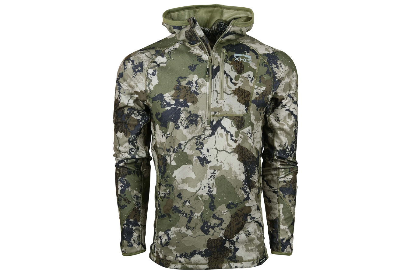 Shop Kings Camo XKG Covert 1/2 Zip Hoodie with Face Mask for Sale ...