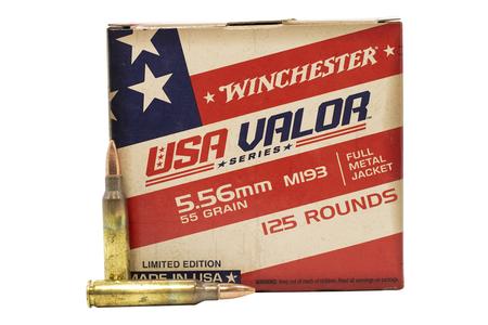 WINCHESTER AMMO 5.56mm M193 55gr FMJ USA Valor Series 125/Box