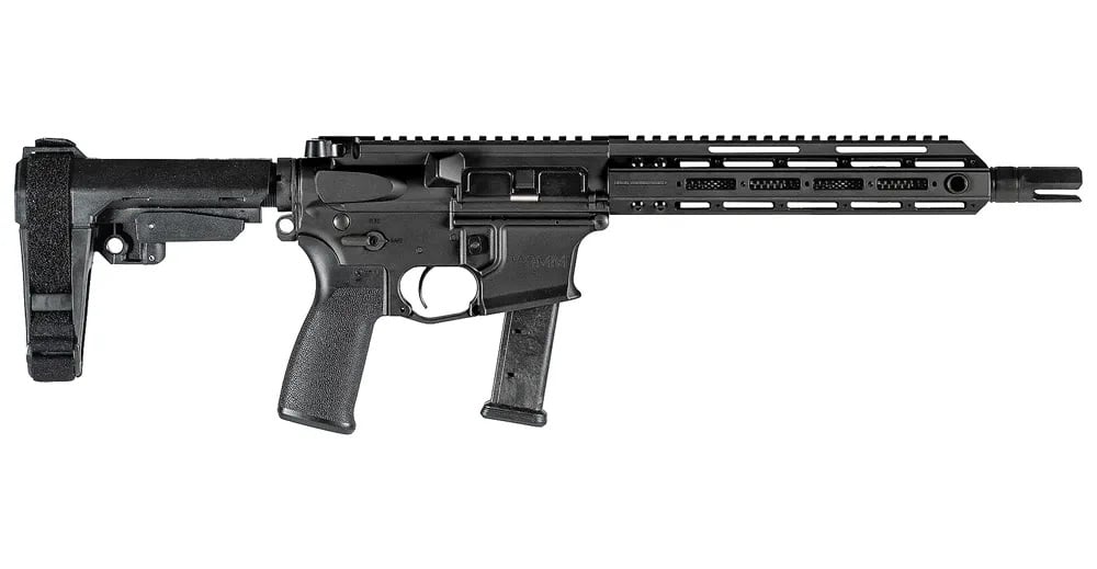 CHRISTENSEN ARMS CA9MM 9MM AR-STYLE PISTOL WITH SBA3 PISTOL BRACE AND BLACK FINISH