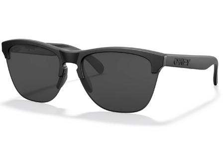 OAKLEY Frogskins Lite Sunglasses with Matte Black Frame and Grey Lenses