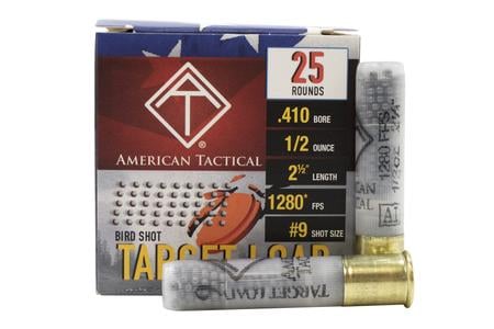 410 BORE 2.5 IN 0.5 OZ 9 SHOT TARGET LOAD 25/BOX