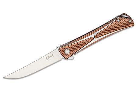 CROSSBONES BRONZE FOLDING POCKET KNIFE