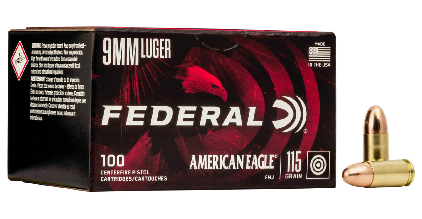 FEDERAL AMMUNITION 9MM 115 GR FMJ