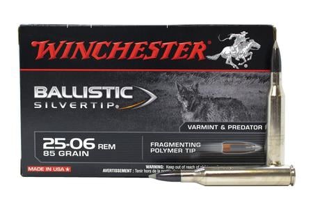 Winchester 25-06 Rem 85 gr Ballistic SilverTip 20/Box