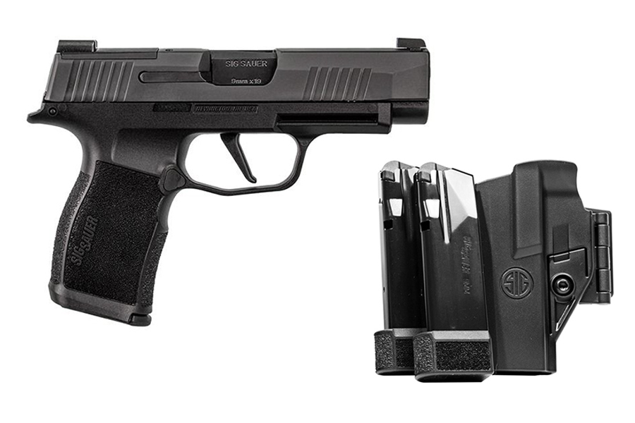 SIG SAUER SIG SAUER P365XL 9MM TACPAC WITH ONE 12-ROUND MAG, TWO 15-ROUND MAGS AND KYDEX 