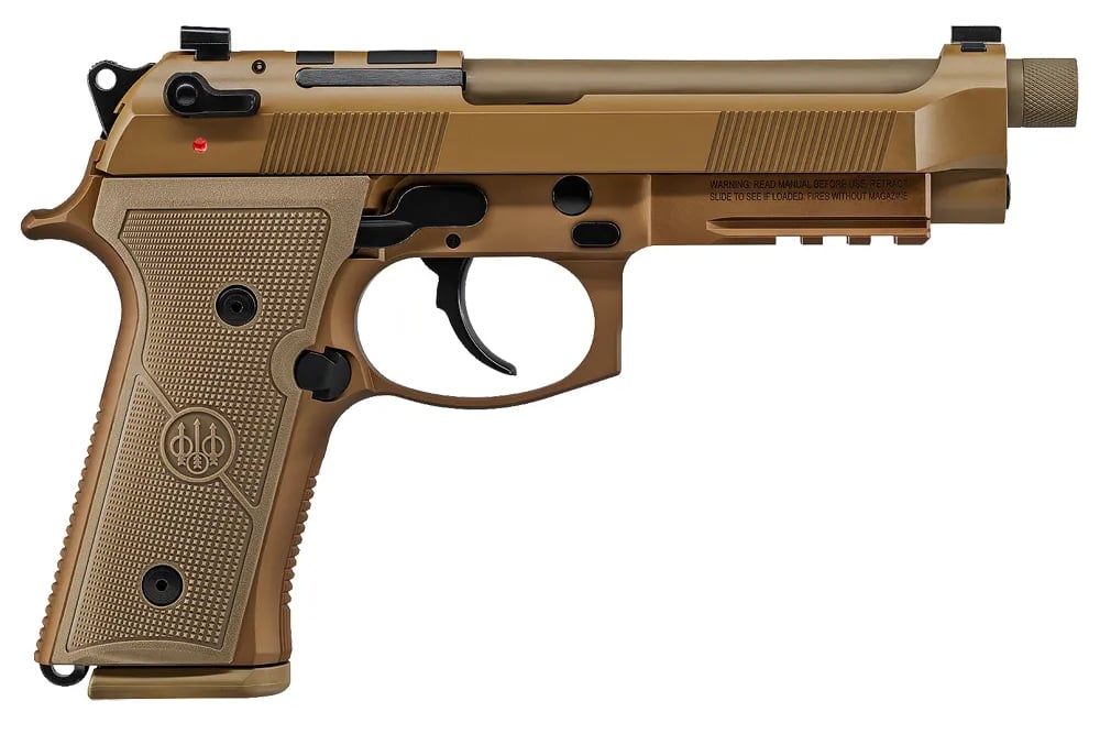 BERETTA M9A4 9MM FULL-SIZE PISTOL WITH 18-ROUND MAGAZINE FDE FINISH