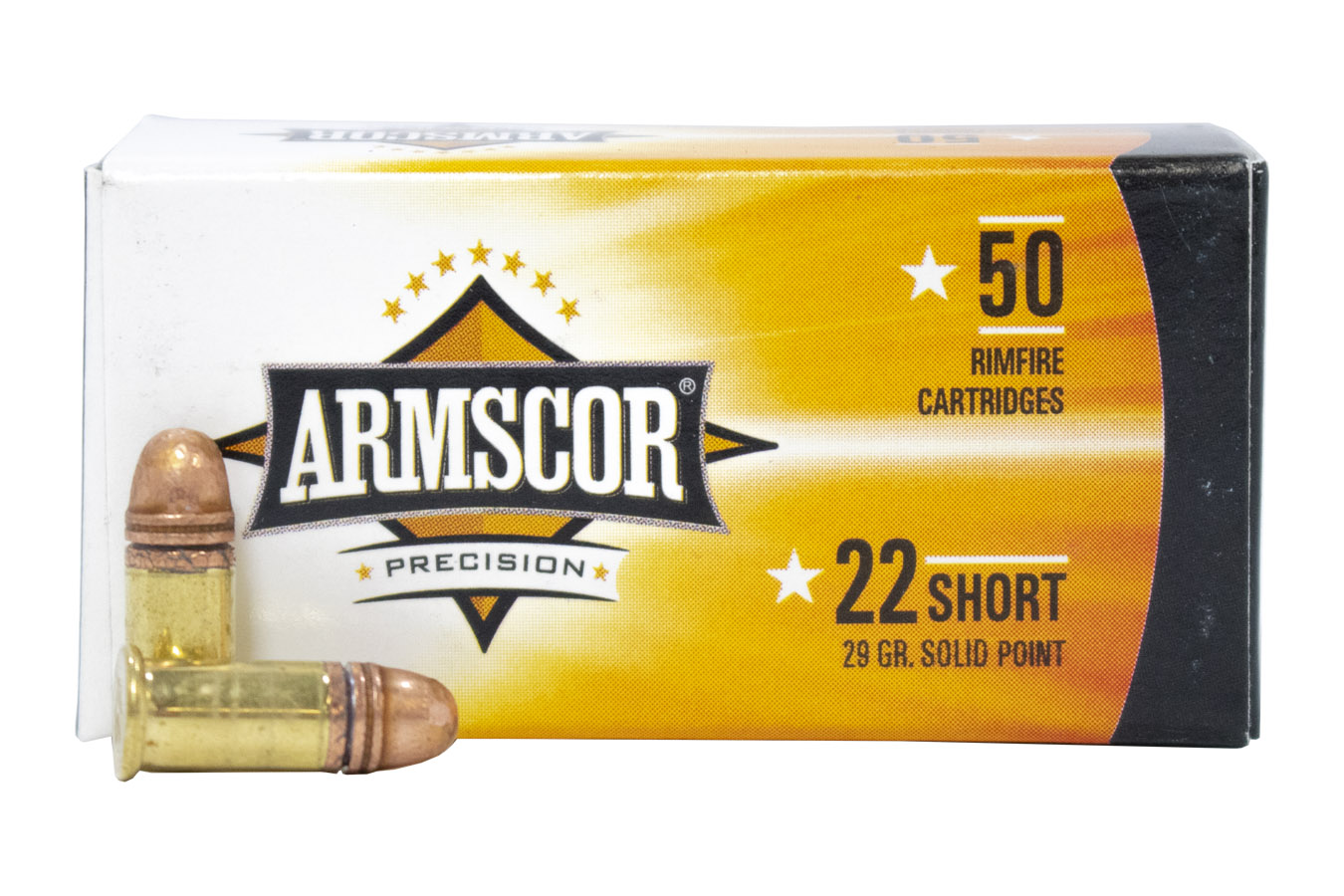 ARMSCOR 22 SHORT 29 GR SOLID POINT 50/BOX