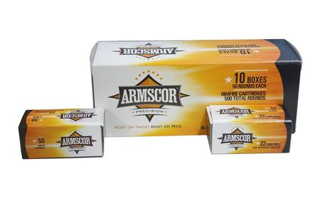 ARMSCOR 22LR 40 gr Solid Point 500 Round Brick