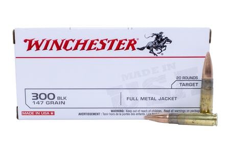 Winchester 300 Blackout 147 gr FMJ 20/Box