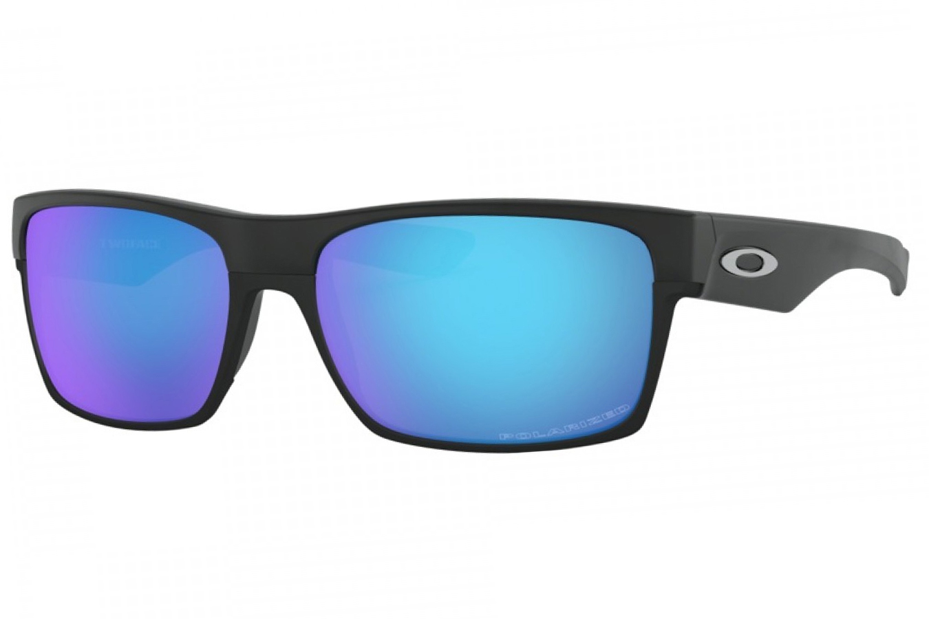 Oakley TwoFace Matte Black Frame with Prizm Sapphire Polarized Lenses ...