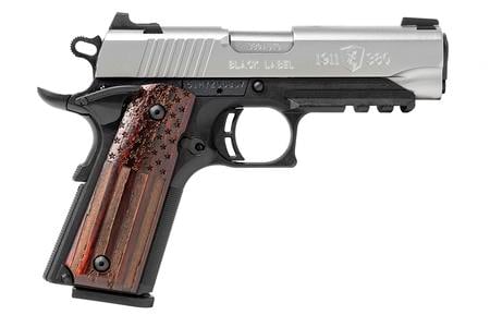 1911-380 BLACK LABEL PRO .380 ACP SEMI-AUTO PISTOL WITH DISTRESSED FLAG GRIPS