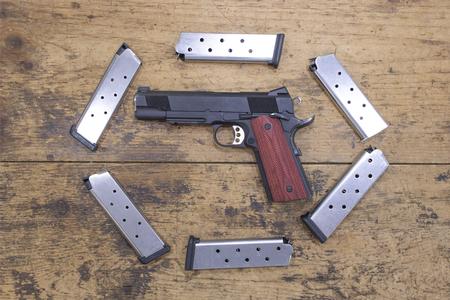 CASPIAN Baer Custom 1911 45ACP Police Trade-In Pistol with 6 Magazines