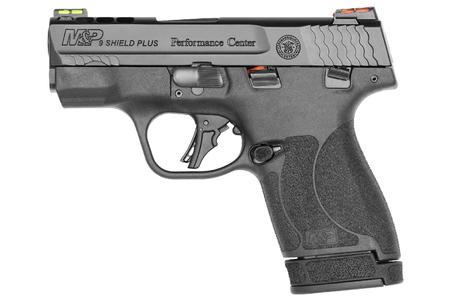 SMITH AND WESSON MP9 Shield Plus 9mm Performance Center Pistol w/ Ported Slide, Fiber Optic Sights (LE)