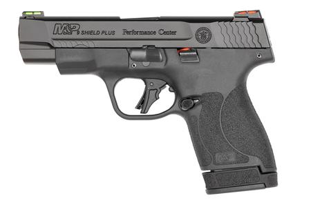 SMITH AND WESSON MP SHIELD PLUS PERFORMANCE CENTER 9 MM PISTOL WITH FIBER OPTIC SIGHTS