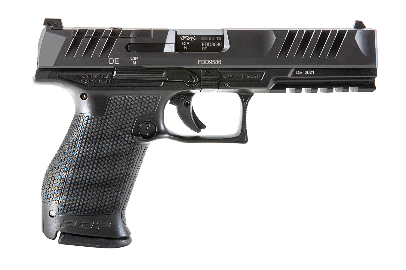 WALTHER PDP COMPACT 9MM OPTICS READY PISTOL W TRITIUM SIGHTS AND THREE MAGS (LE)