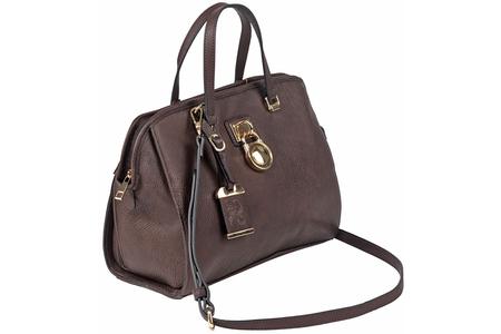 SATCHEL CHOCOLATE BROWN LEATHER WITH HOLSTER