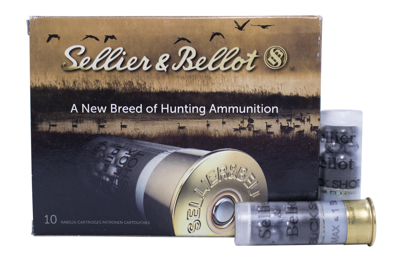 SELLIER AND BELLOT 12 GAUGE 2.75 IN 12 PELLET 1 BUCKSHOT 10/BOX