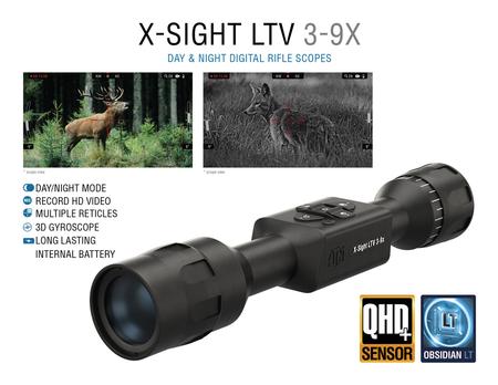 ATN X-Sight LTV 3x-9x Day/Night Hunting Riflescope with QHD Sensor