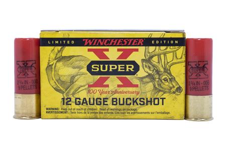 Winchester 12 Gauge 2-3/4 in 9 Pellet 00 Buckshot 100 Year Anniversary Limited Edition 10/B