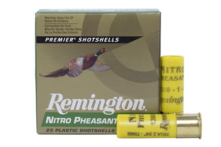 REMINGTON 20 Gauge 2-3/4 in 1 oz 6 Shot Nitro Pheasant 25/Box