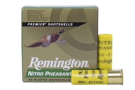 20 GAUGE 2.75 IN 1 OZ 6 SHOT NITRO PHEASENT 25/BOX