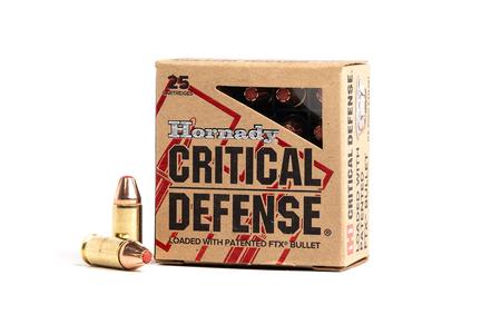 HORNADY 9mm 115 gr Critical Defense 25/Box
