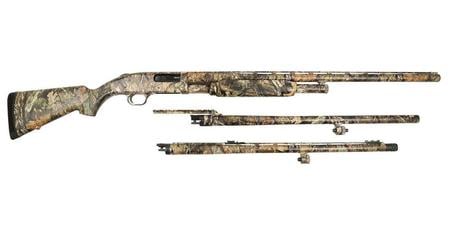 M500A 12 GAUGE PUMP-ACTION SHOTGUN COMBO WITH 3 BARRELS AND MOSSY OAK CAMO FINI